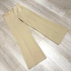 美品 ナイキ ワイドパンツ ベージュ L ウエストサイズ調整可能 フレアパンツ