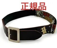 ヒステリックグラマー　スカル&ロゴ刺繍ギターストラップ　レザーベルト　レア