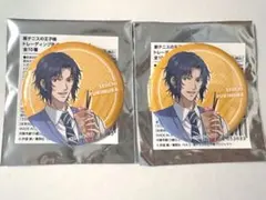 文豪ストレイドッグス コラボカフェ本舗 江戸川乱歩 缶バッジ カード