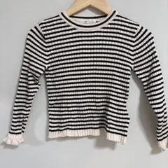 ストライプ柄 長袖カットソー EUR110-116cm