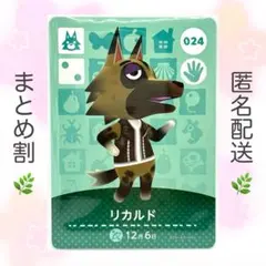 【住民】 024 リカルド どうぶつの森 amiiboカード
