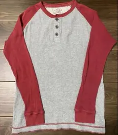 OLD UNIQLO 00s サーマル ヘンリーネック ラグラン 長袖 L