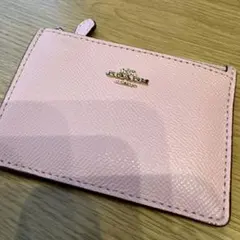 coach カード&コインケース ピンク