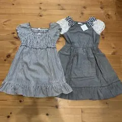 ノースリーブワンピース2着セット 100cm〜