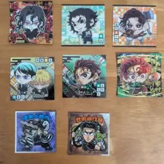 鬼滅の刃ウエハース　 チビキャラ ステッカー 8枚セット