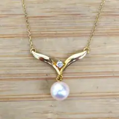 【美品】MIKIMOTO K18YG アコヤ真珠 3粒 パールネックレス 美品】MIKIMOTO K18YG アコヤ真珠 3粒 パールネックレス - メルカリ