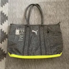 PUMA ゴルフトートバッグ グレー 蛍光イエローのサムネイル