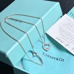 ティファニー オープンハート ネックレス ペンダント Tiffany シルバー