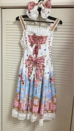 Angelic pretty【sheep garden エプロン風スカートセット Angelic pretty【sheep garden エプロン風スカートセット - メルカリ