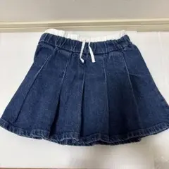 ZARA デニム プリーツスカート