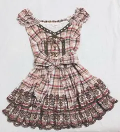 LIZ LISA 花柄 編み上げリボン ワンピース 総レース y2k 姫系 - メルカリ