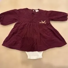 Petit main ベロアワンピース