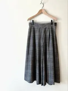 UNTITLED アンタイトル グレンチェック柄 ウール フレアパンツ 2