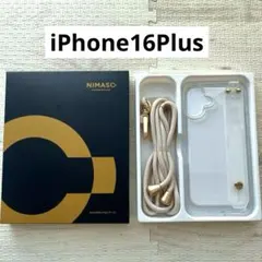 iPhone16Plus NIMASC クリアケース ストラップ付き