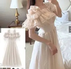 GRL フリルオフショルコルセットワンピース[mb1584]