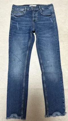 ZARA ザラ　ダメージ加工　スキニーデニムパンツ　ジーンズ　38