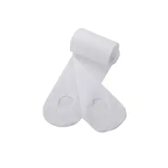 バレエタイツ 穴あき 白 Lサイズ タイツ フットウェア ダンスウェア 子供