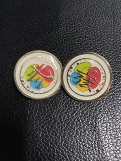 鬼滅の刃　上弦の鬼の目ピンバッジセット　上弦の弐