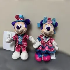 ディズニー ぬいぐるみバッジ ミッキー ミニー パルパルーザ ファンダーランド