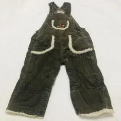 ミキハウス サロペット　オーバーオール　冬　コーデュロイ　車