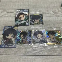 鬼滅の刃　ステッカー、しおり6点セット　炭治郎、猪之助、義勇、しのぶ、行冥