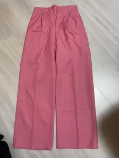 GU カラー スラックス ピンク Mサイズ 美品