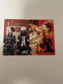 ヒロアカ 原画展 マグネットステッカー 轟焦凍 荼毘 エンデヴァー