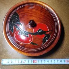 木製 菓子器 喰籠 楕円形 蒔絵風装飾 - メルカリ