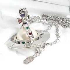 極美品✨Vivienne Westwood パール ネックレス シルバー ロング