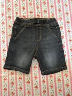 デニム　ハーフパンツ 調整可能ウエスト