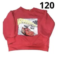 カーズ　子供服　冬服　赤　120 車　ディズニー
