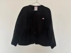 一度着用　DANTONノーカラージャケット黒36