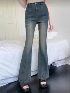 デニム フレアパンツ ジーンズ