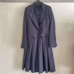 フォーマルワンピース　ジャケット付き　9号　紺色