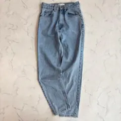 ザラ　ハイウエストデニム　ジーンズ　【XS】　ケミカル　オーガニックコットン