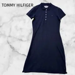 ＊TOMMY HILFIGER＊【S】ポロシャツワンピース　スリムフィット　ロゴ