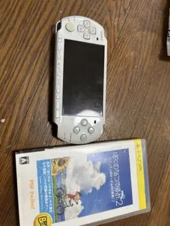【ジャンク品】PSP本体 シルバー ぼくのなつやすみ2付き