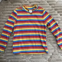 カラフルストライプ長袖カットソー SHEIN 2歳3歳