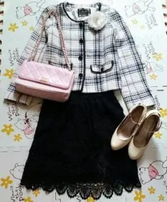 今日削除‼️ 白 ツイード ジャケット コート フォーマル ZARA 系