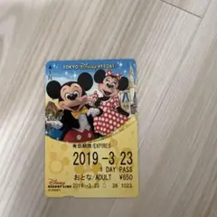 ⚫︎使用済みの1枚☆ディズニーリゾートライン☆2Daypass☆フリー切符