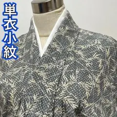 ◎KP526 単衣 小紋 身丈143cm 正絹 単衣着物