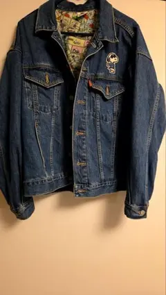 【限定】スヌーピー刺繍デニムジャケット GU