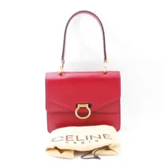【美品】セリーヌ ダブルフラップ ハンドバッグ オールドセリーヌ 保存袋付