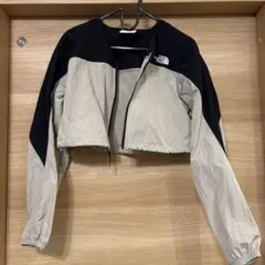 THE NORTH FACE クロップドジャケット S 黒/ベージュ