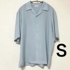 GU オープンカラーシャツ 水色
