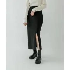 mystic ZIPタイトスカート S ブラック