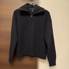 UNIQLO M ダークネイビー ハイネックセーター