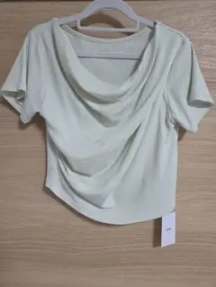 mystic ミスティック ドレープ 半袖 Tシャツ ライトグリーンのサムネイル