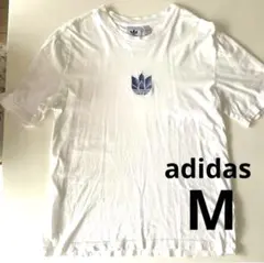 adidas アディダス トレフォイルロゴ 半袖Tシャツ ホワイト Mサイズ
