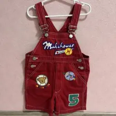 mikiHOUSE 赤いオーバーオール 95